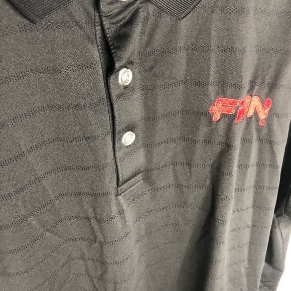 Callaway Golf Mens Shirt XL Black Solid Polo Collar Short Sleeve Logo Opti Dri - Picture 8 of 9